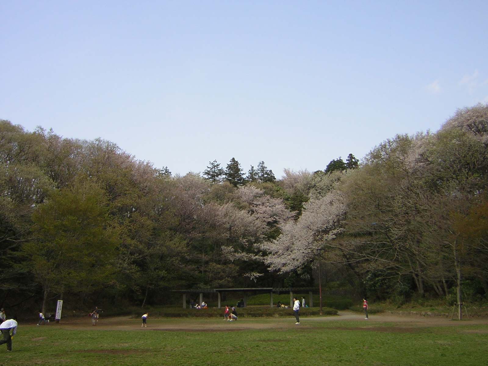 公園入口の風景